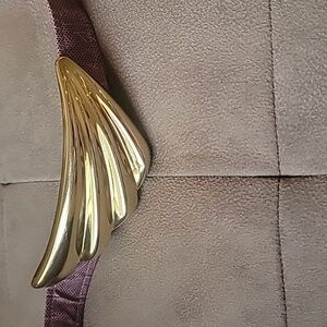 Alexis Kirk Gold Winged Buckle Belt